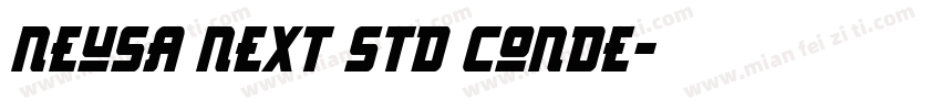 Neusa Next Std Conde字体转换